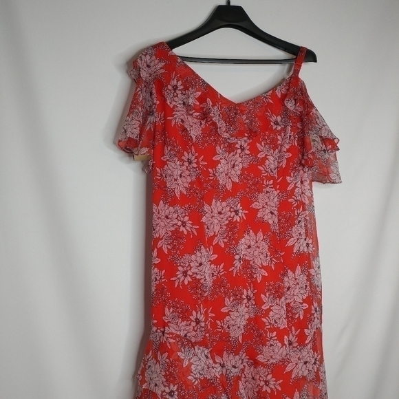 Vince Camuto Boudoir Botanical Ruffle Dress - Picture 7 of 11